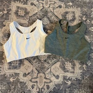 Nike Women's Sports Bras - White and Grey